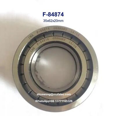 F-84874 35x62x20mm Hydraulic Pump Bearings Printing Machine Bearings Cylindrical Roller Bearings