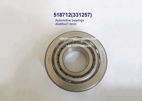 518712 331257 Automobil-Lager Kegelrollenlager 40*95*27.5mm